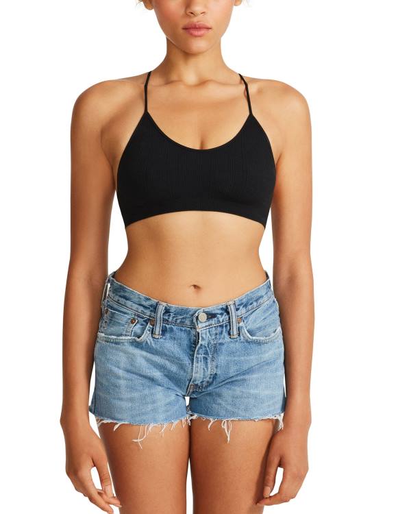 Topuri Dama Steve Madden The Ella Mesh Bralette Negrii | SM-961BC