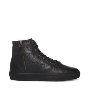 Adidași Barbati Steve Madden Slash Piele Negrii | SM-517FU