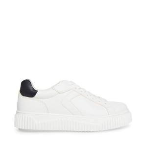 Adidași Dama Steve Madden Dillyn Albi Negrii | SM-245HE