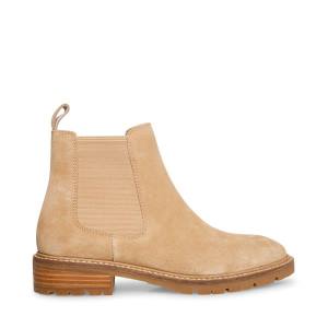 Bocanci Dama Steve Madden Leopold Tan Piele Intoarsa Maro | SM-594DT