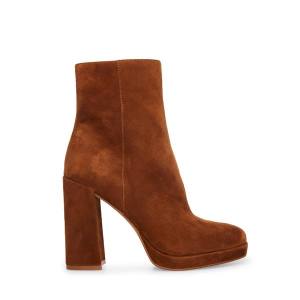 Bocanci Dama Steve Madden Main Piele Intoarsa Maro | SM-019KJ