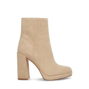 Bocanci Dama Steve Madden Main Sand Piele Intoarsa Maro | SM-709ZP