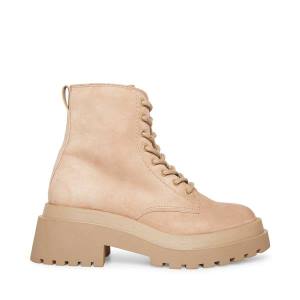 Bocanci Dama Steve Madden Malvina Taupe Piele Intoarsa Gri Maro | SM-480YV