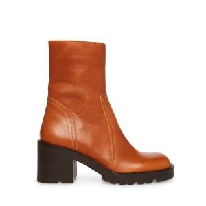 Bocanci Dama Steve Madden Naya Cognac Piele Maro | SM-536FP