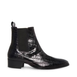 Cizme Barbati Steve Madden Dex-c Crocodile Negrii | SM-972OD