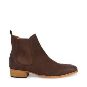 Cizme Barbati Steve Madden Paterson Piele Intoarsa Maro | SM-418BL