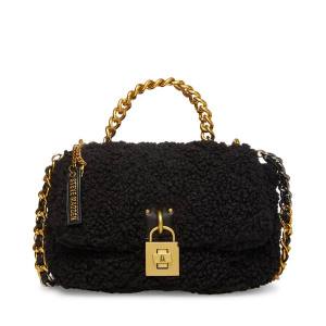 Geanta De Umar Dama Steve Madden Bterra Shearling Negrii | SM-201ND