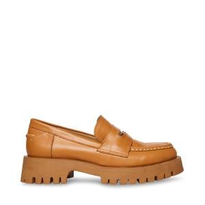 Loafers Dama Steve Madden Lawrence Cognac Piele Maro | SM-940AL