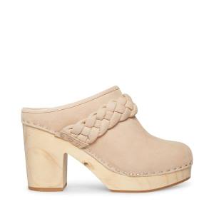 Pantofi Cu Toc Dama Steve Madden Highland Tan Nubuck Heel Maro | SM-820IZ