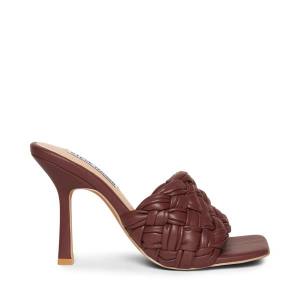 Pantofi Cu Toc Dama Steve Madden Jarina Burgundy Heel Visinii | SM-862TK