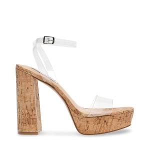 Pantofi Cu Toc Dama Steve Madden Lessa Heel Clear | SM-695OY