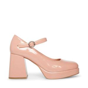 Pantofi Cu Toc Dama Steve Madden Mingle Lacuita Heel Roz | SM-150ZV