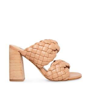 Pantofi Cu Toc Dama Steve Madden Twisted Tan Heel Maro | SM-352VR