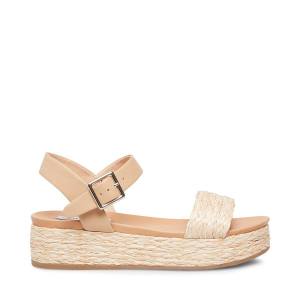 Sandale Dama Steve Madden Accord Natural Raffia Bej | SM-156BF