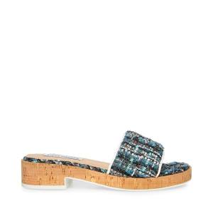 Sandale Dama Steve Madden Aria Teal Turcoaz Colorati | SM-341AX