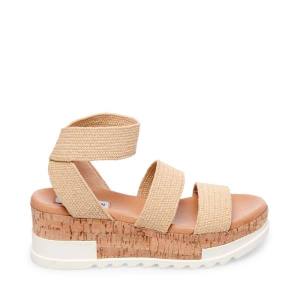 Sandale Dama Steve Madden Bandi Natural Raffia Bej | SM-504QP