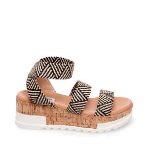 Sandale Dama Steve Madden Bandi Tan Negrii Maro | SM-824JV