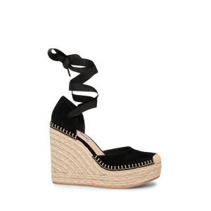 Sandale Dama Steve Madden Lani Piele Intoarsa Negrii | SM-382DM