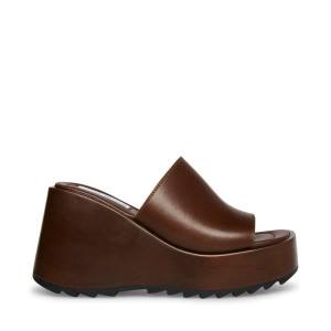 Sandale Dama Steve Madden Pepe30 Cognac Piele Maro | SM-967EW