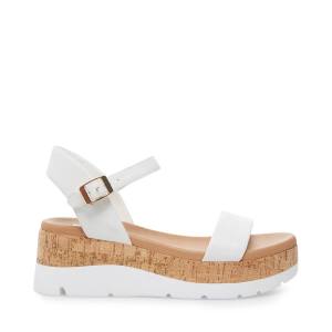 Sandale Dama Steve Madden Roselita Piele Albi | SM-359YI