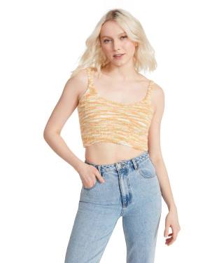 Topuri Dama Steve Madden Cozy Knit Tank Portocalii | SM-761OI