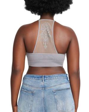 Topuri Dama Steve Madden The Ella Mesh Bralette Plus Gri | SM-019NZ